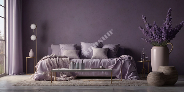 Phòng Ngủ Sắc Tím – Chạm Vào Sự Lãng Mạn Và Thanh Lịch, Sơn Nasun, Nasun Paint, Nasun, sơn nhà màu tím, phòng ngủ màu tím, purple, lavender, violet