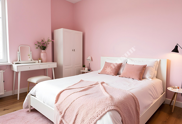 Phòng Ngủ Sắc Hồng – Không Gian Của Sự Ngọt Ngào Và Bình Yên, Sơn Nasun, Nasun Paint, Nasun, sơn nhà màu hồng, phòng ngủ màu hồng, pink, phòng ngủ đẹp