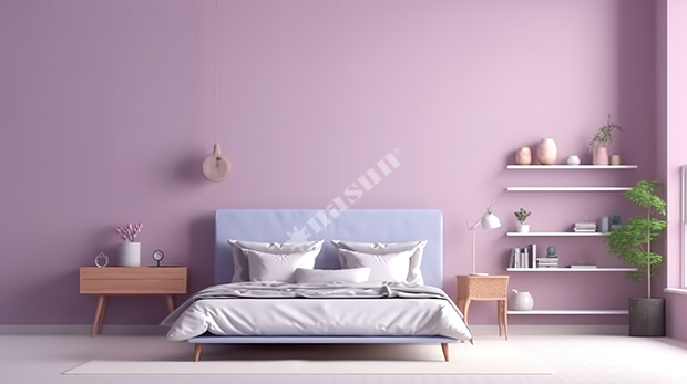 Phòng Ngủ Sắc Tím – Chạm Vào Sự Lãng Mạn Và Thanh Lịch, Sơn Nasun, Nasun Paint, Nasun, sơn nhà màu tím, phòng ngủ màu tím, purple, lavender, violet