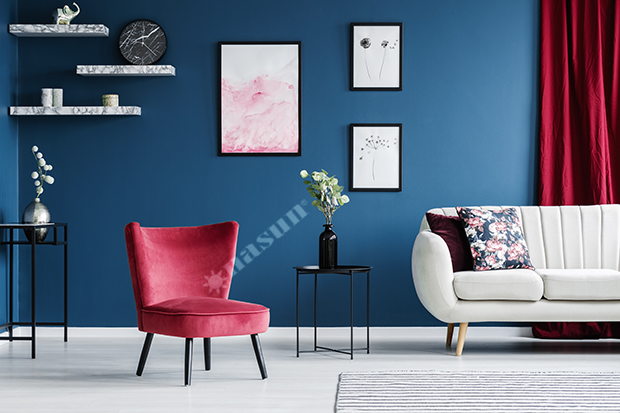 Phòng Khách Màu Xanh Dương - Không Gian Tươi Mát Và Hiện Đại, Sơn Nasun, Nasun Paint, Nasun, sơn nhà màu xanh dương, phòng khách màu xanh dương, blue