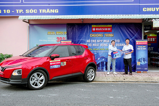 Sơn Nasun hỗ trợ nhà phân phối mua xe ô tô phục vụ bán hàng, Nasun Paint, hỗ trợ mua xe, nhà phân phối sơn