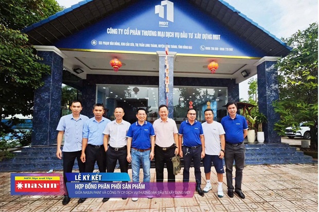 Sơn Nasun hợp tác phân phối cùng Công ty Xây dựng MDT