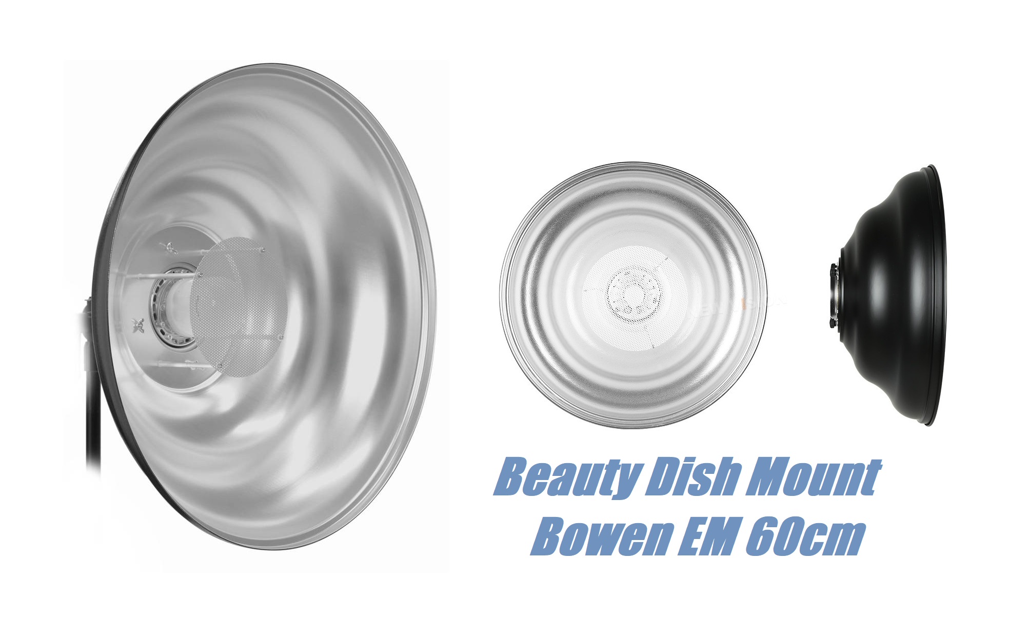 Tạo Ánh Sáng Chuyên Nghiệp Với Beauty Dish Mola EM 42cm – Phiên Bản Bạc & Trắng