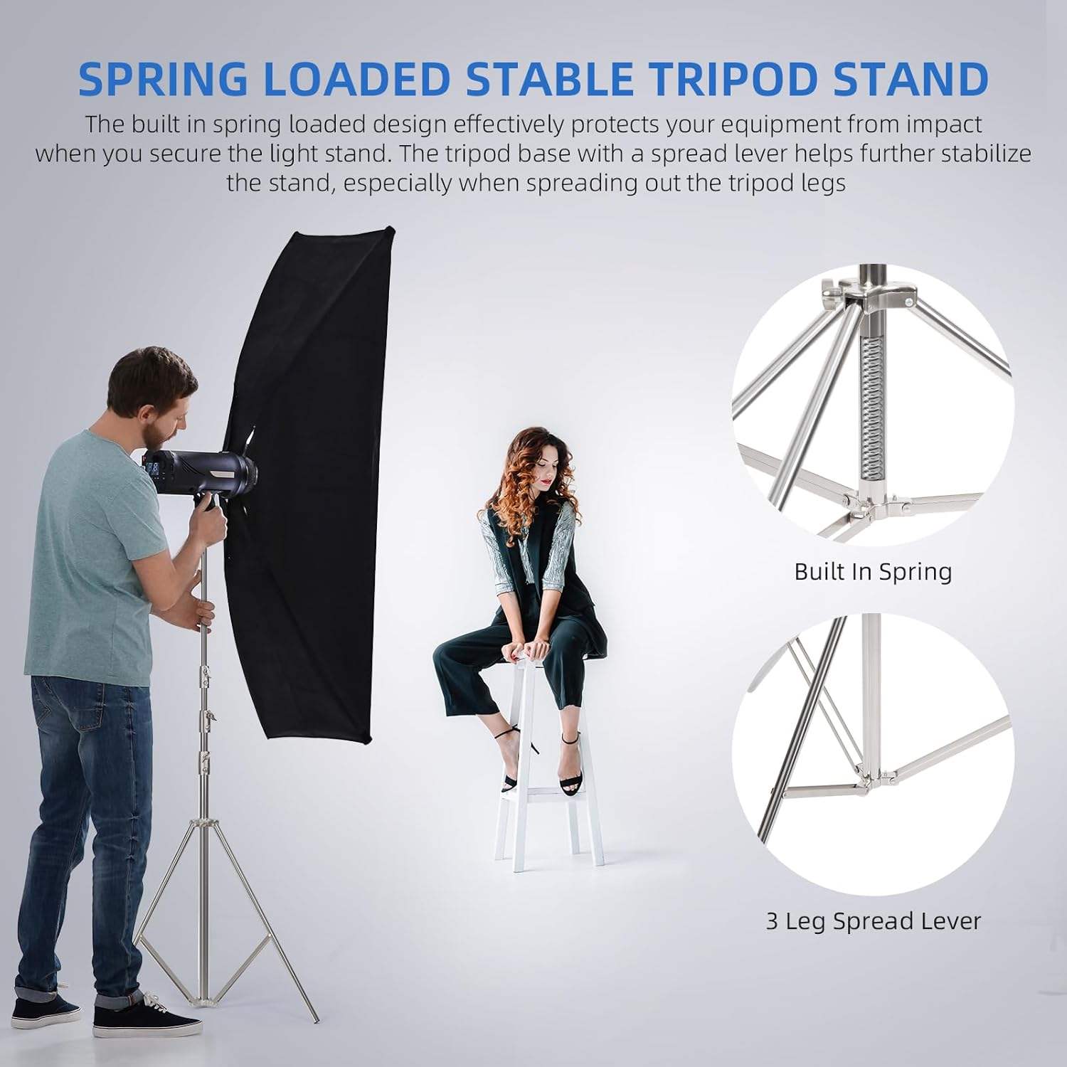 E.PRO E400S 400cm - Chân Đèn Studio Inox Chính Hãng, Giá Tốt - ảnh 7