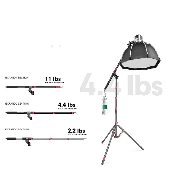 Tay Boom Đa Năng QZSD MT-H1 - Trợ Thủ Quay Phim, Chụp Ảnh Flatlay Hoàn Hảo - ảnh 4