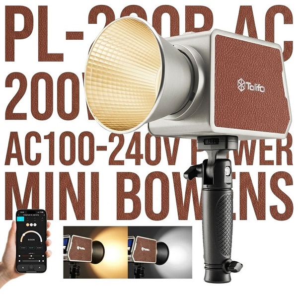 Đèn LED Video COB TOLIFO PL-200B Bi-Color 200W Chính Hãng