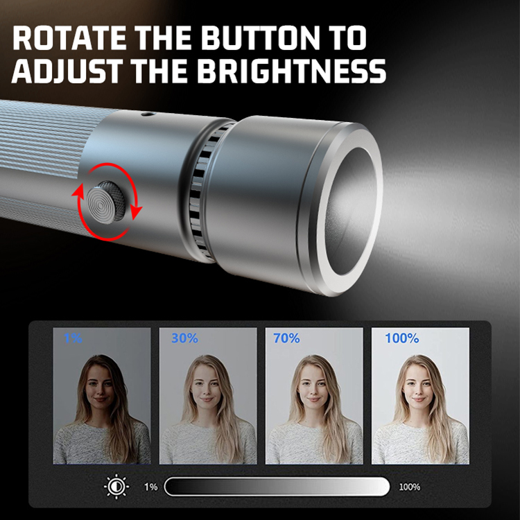 Đèn hiệu ứng cầm tayZSYB  DT-25W Tích hợp pin  7.4V 4600mAh