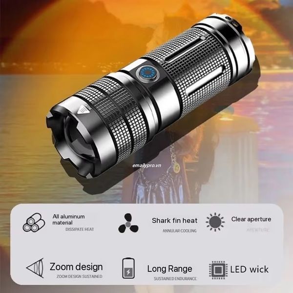 Đèn LED Pin cầm tay RGB -Gobo