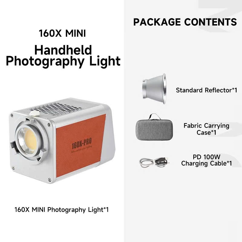 Đèn LED MIAOTU 160W – Pin 20000mAh, CRI ≥97, nhiệt độ màu 2700-6500K