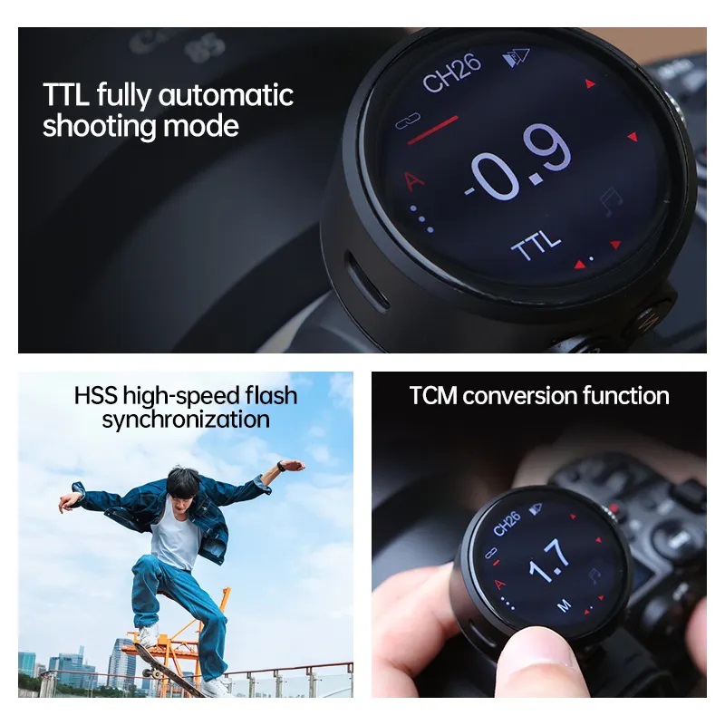 JINBEI TRQ8 TTL Flash Trigger Transmitter With 2.4G Wireless System