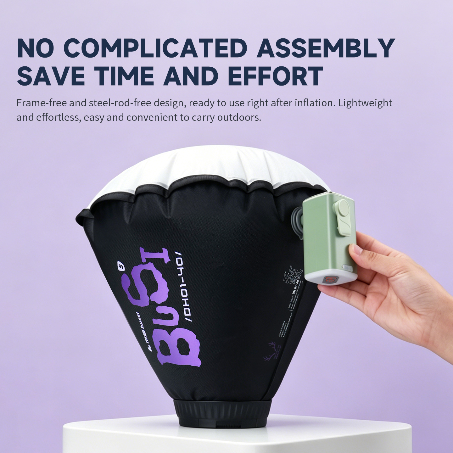 Softbox Bơm Hơi Deep BUSSI DH01-40 Fresnel – Thiết Lập Siêu Tốc Ngoài trời