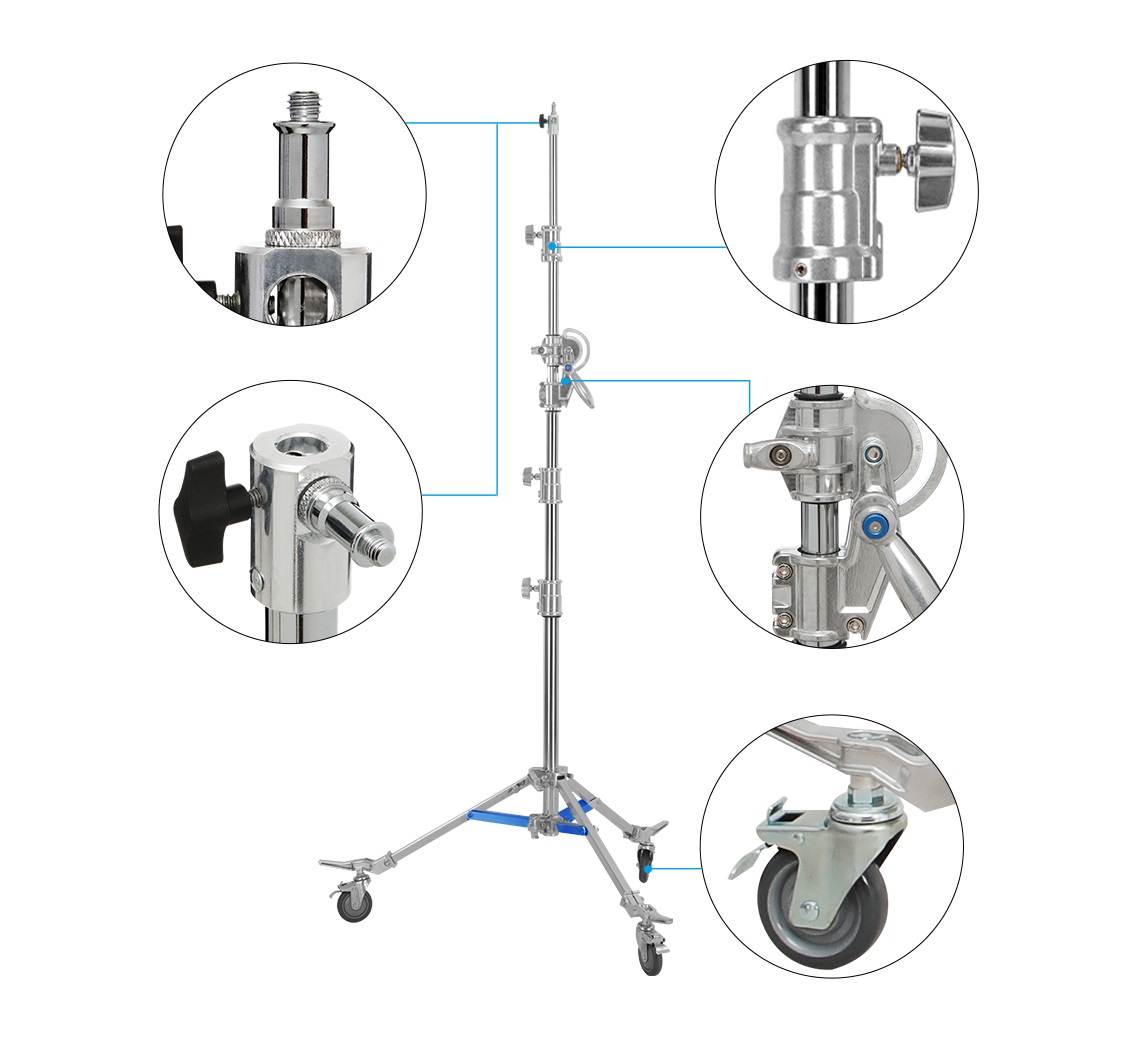 Chân Đèn Light Stand Boom LS-M5 Pro Meking Chính Hãng – Giải Pháp Setup Ánh Sáng Studio Chuyên Nghiệp