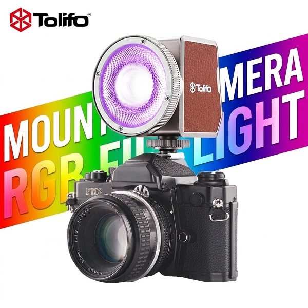 Đèn LED RGB Mini TOLIFO PL-15RGB 15W Tích Hợp Pin Sạc Chính Hãng