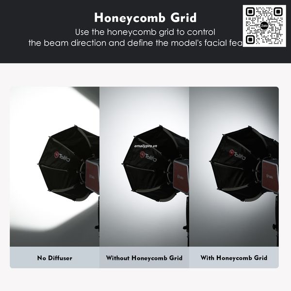Softbox bát giác mini Bowens 30CM /60CM/80CM TOLIFO