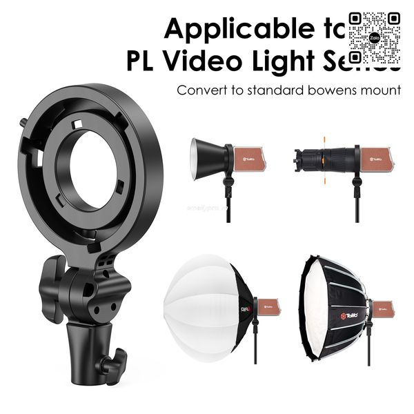 Bộ gá chuyển đổi phụ kiện TOLIFO Ngàm Mini S → Ngàm Bowens