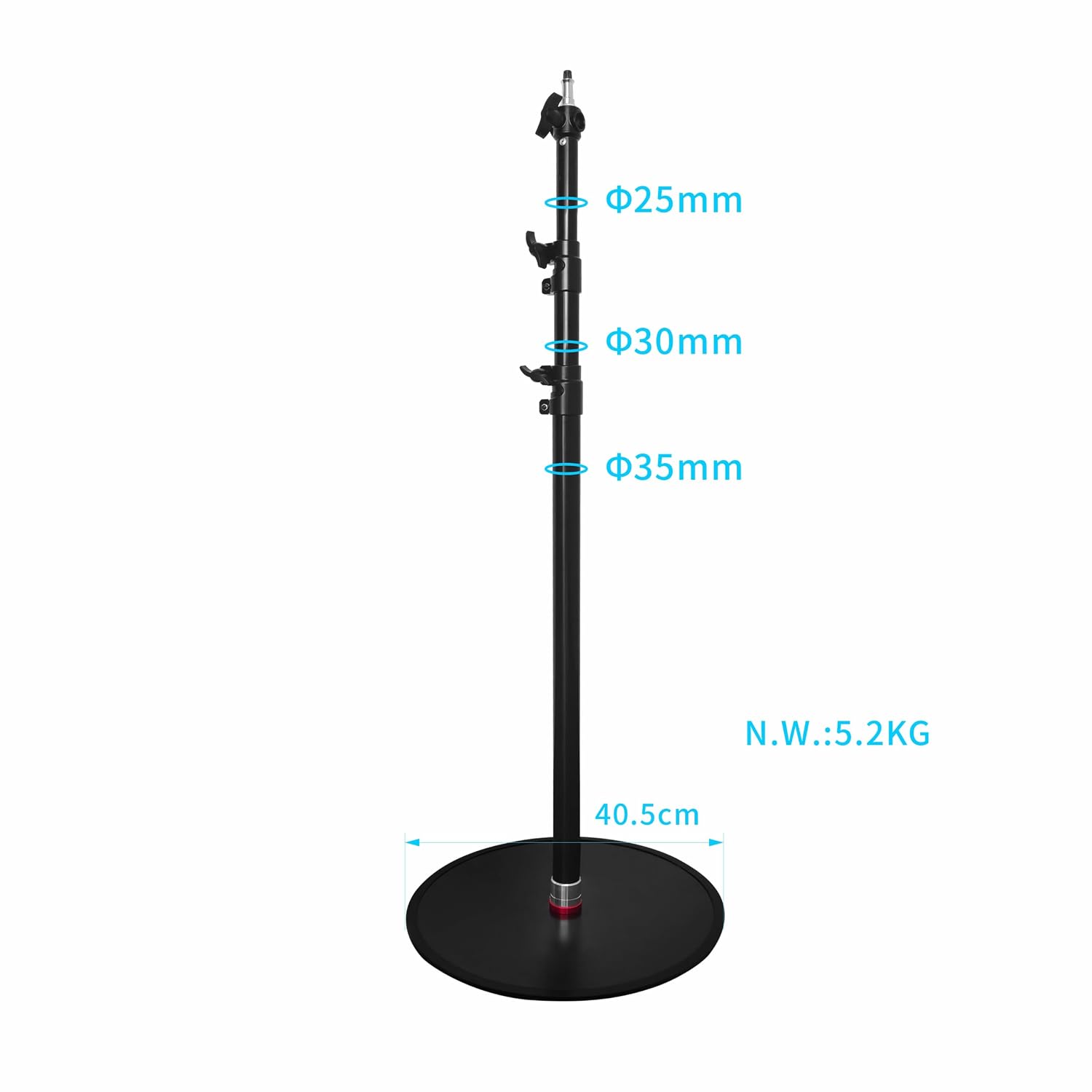 Chân Đèn Monopod E.PRO M210S PRO 2.1m - Đế Tròn Phẳng, Tải Trọng 8kg, Chuyên Nghiệp Cho Studio & Quay Phim
