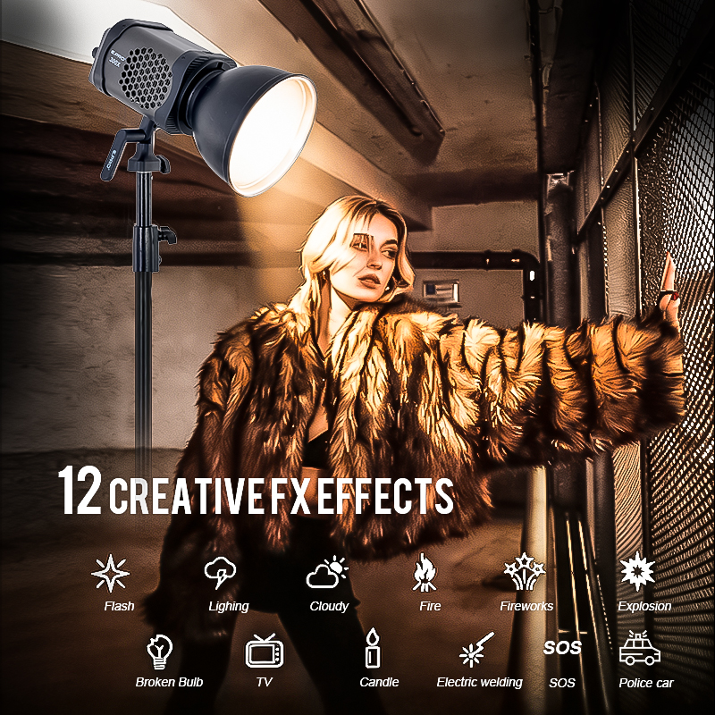 Đèn LED COB E.PRO 300X -300W – Ánh Sáng Studio Chuyên Nghiệp, Chuẩn Màu CRI > 96