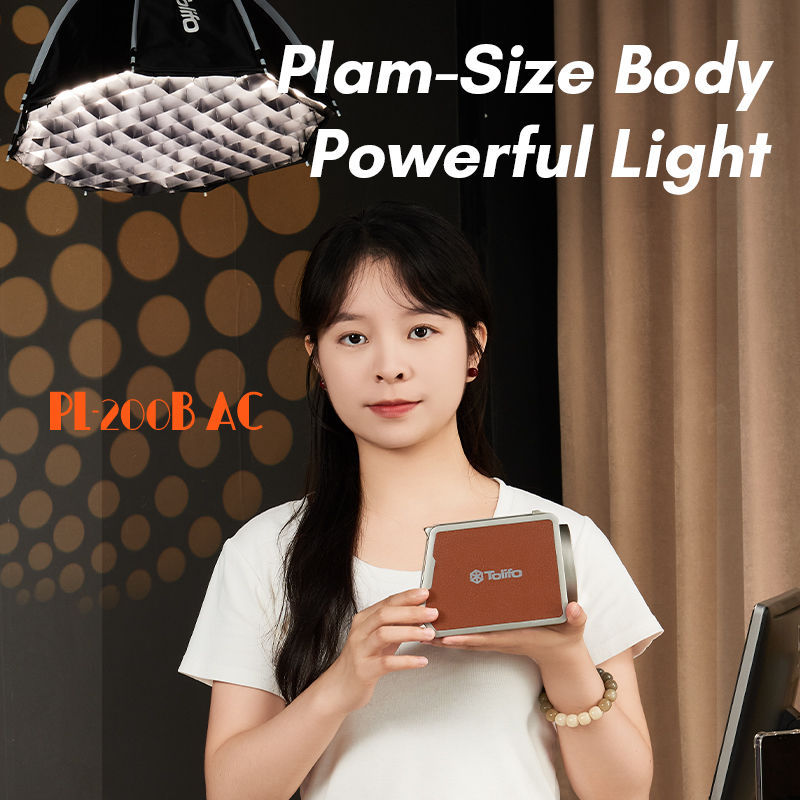 Đèn LED Video COB TOLIFO PL-200B Bi-Color 200W Chính Hãng