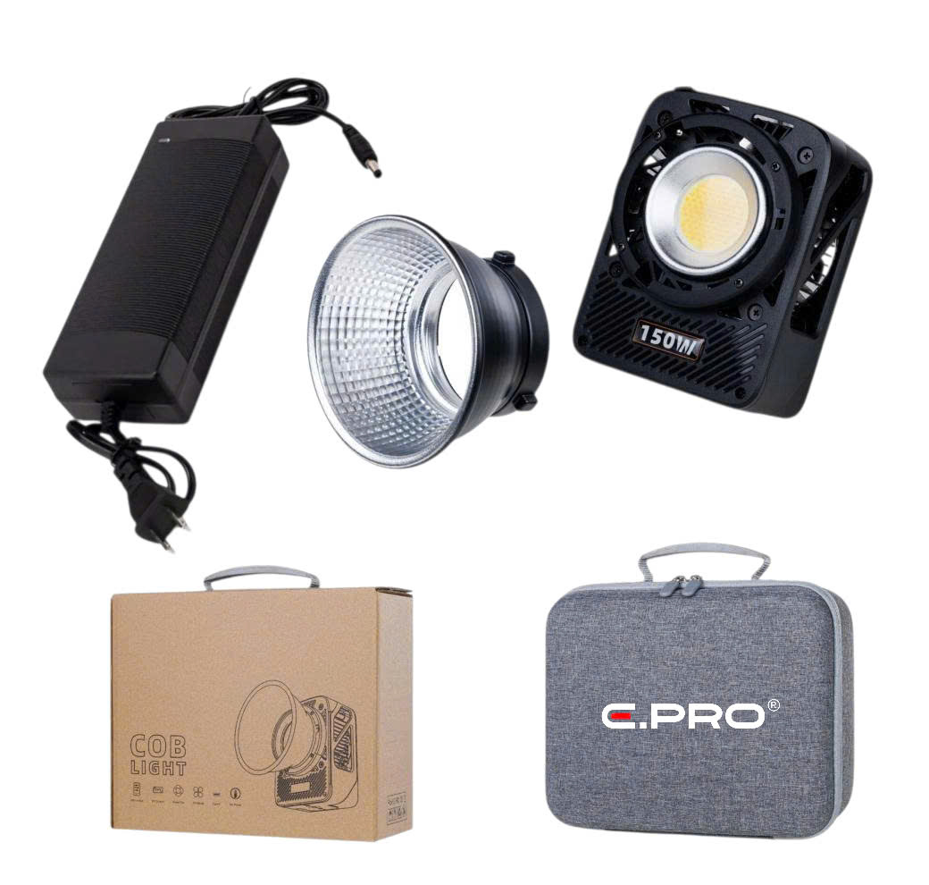 Đèn COB LIGHT S150 Cầm tay  công suất  cao - CRI >95 + Pin P77