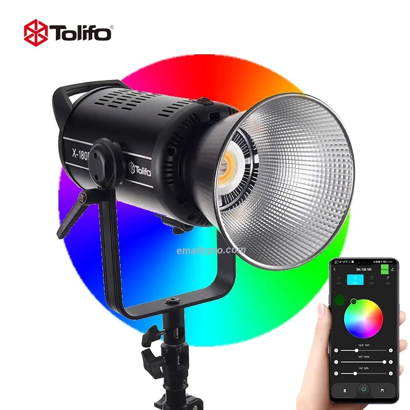 Đèn LED DMX Tolifo X-180RGB với nhiệt độ màu 2700K 6500K