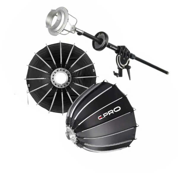 Tay zoom điều chỉnh ánh sáng Sofbox E-400 E.PRO