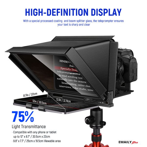 Máy nhắc chữ - Teleprompter INMEI Professionnel 12 Inch