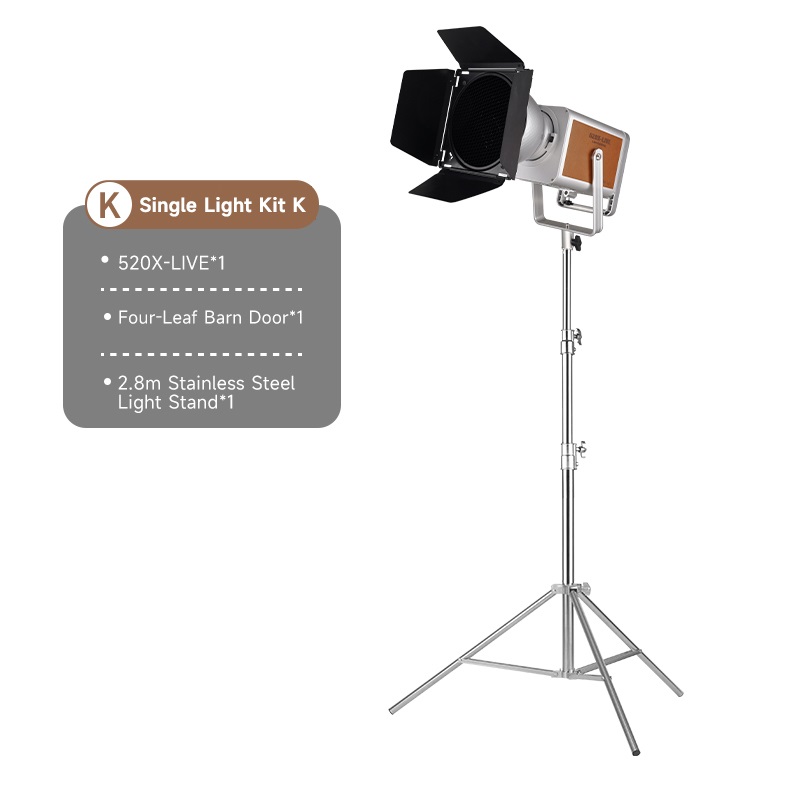 Miaotu LIVE-520X Professional 520W Bi Color 2700-6500K - CRI>97