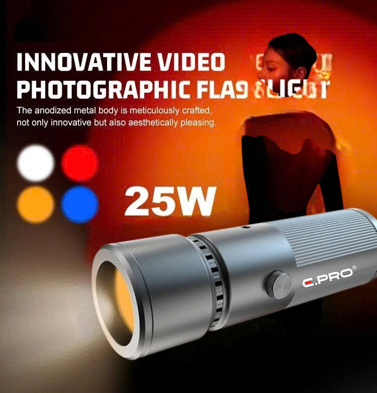 Đèn hiệu ứng cầm tay E.PRO   DT-25W Tích hợp pin  7.4V 4600mAh