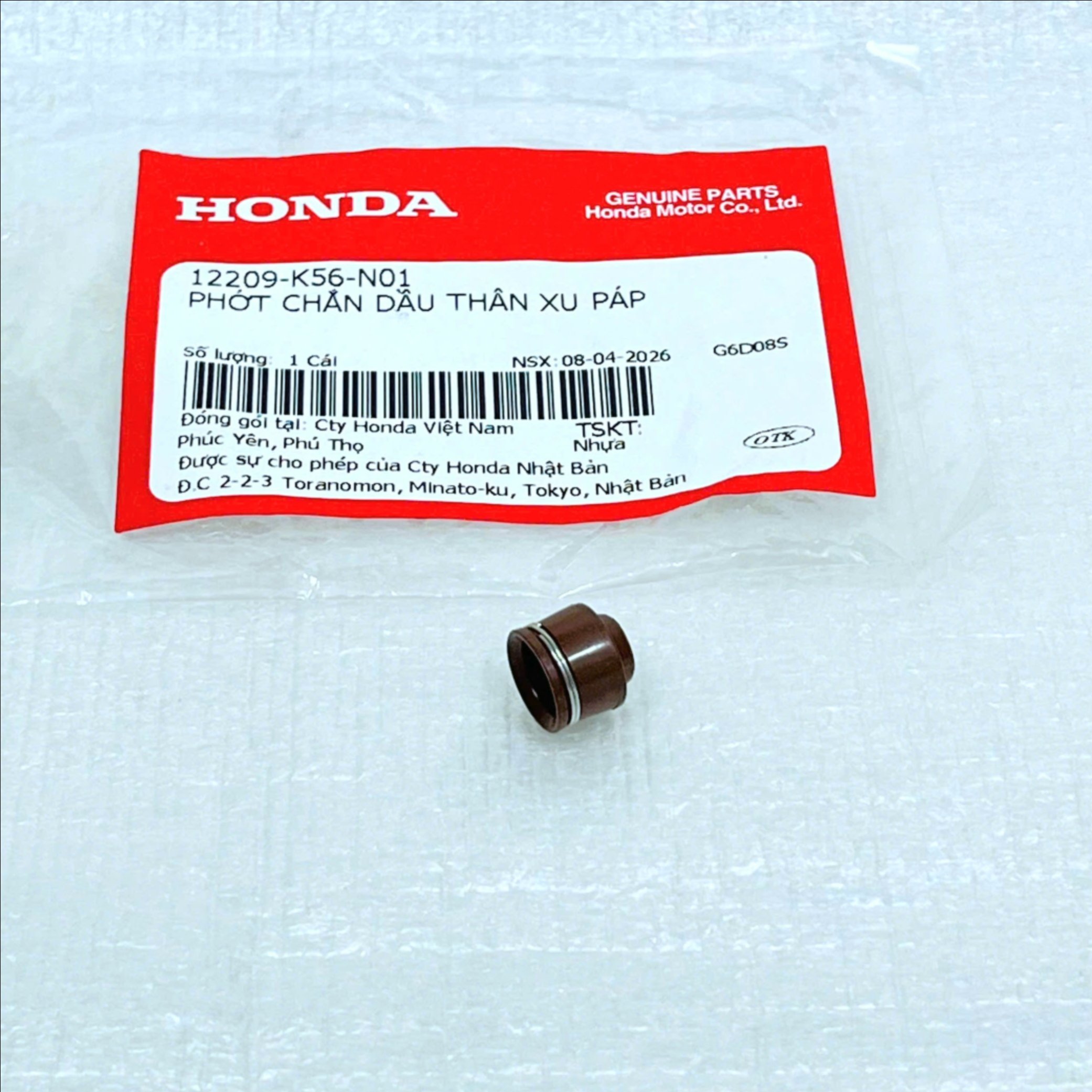 Phốt xupap Winner 150, Sonic 150, Air Blade 4Val - 12209K56N01