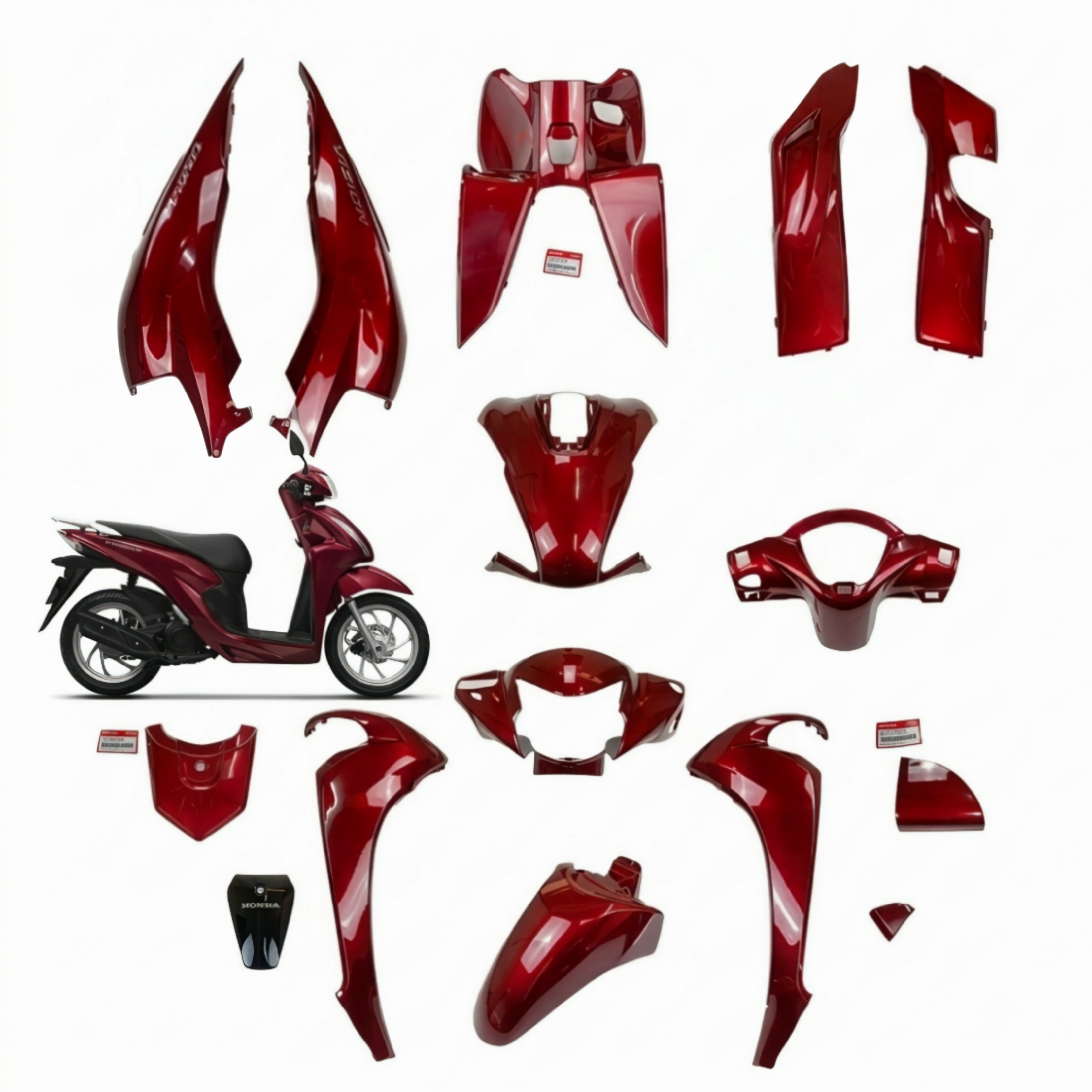 Dàn sơn Vision 110 (2021-2026) (15 chi tiết)