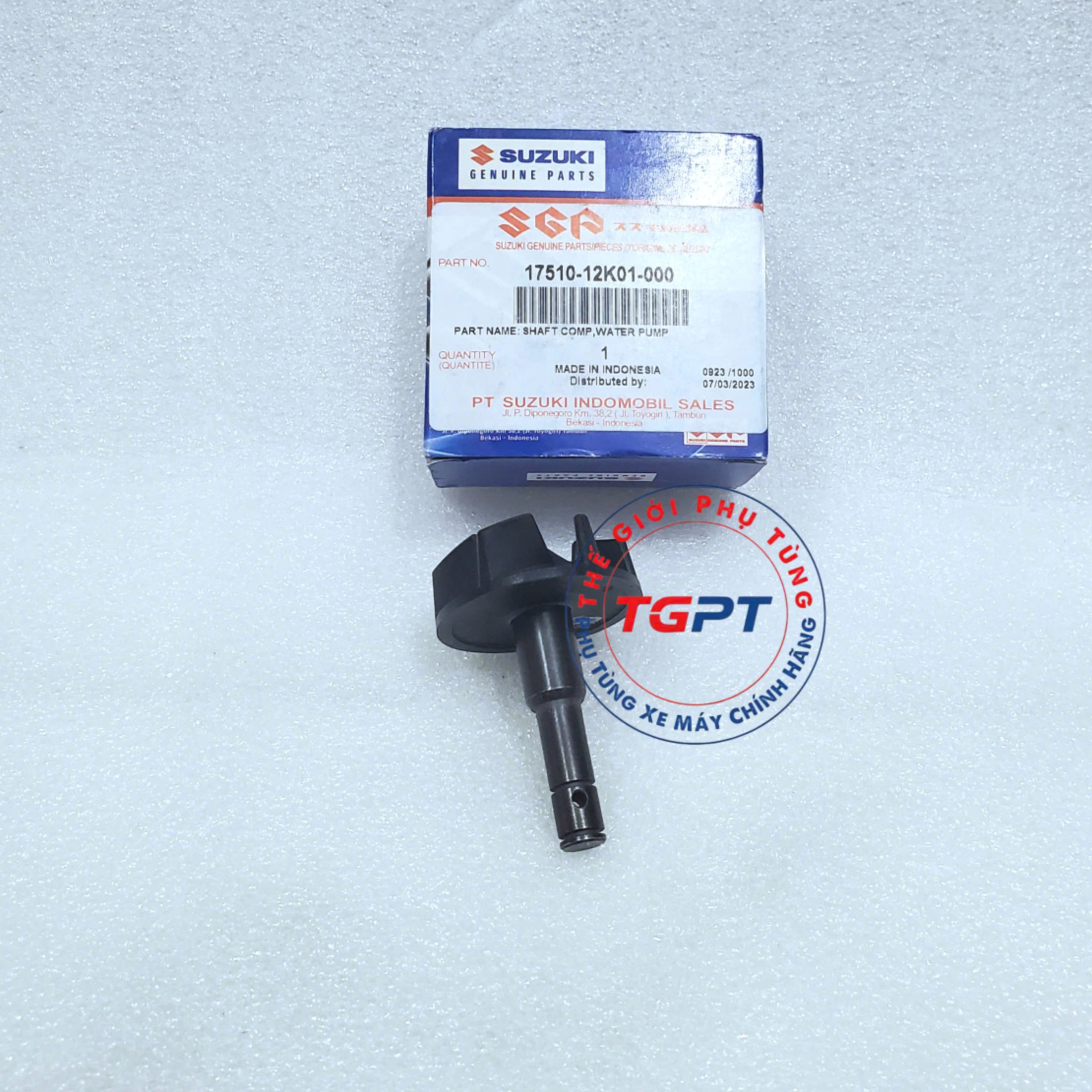 Trục bơm nước, Cốt quạt bơm nước Raider Fi, Satria FI, GSX 150 /17510-12K01-000