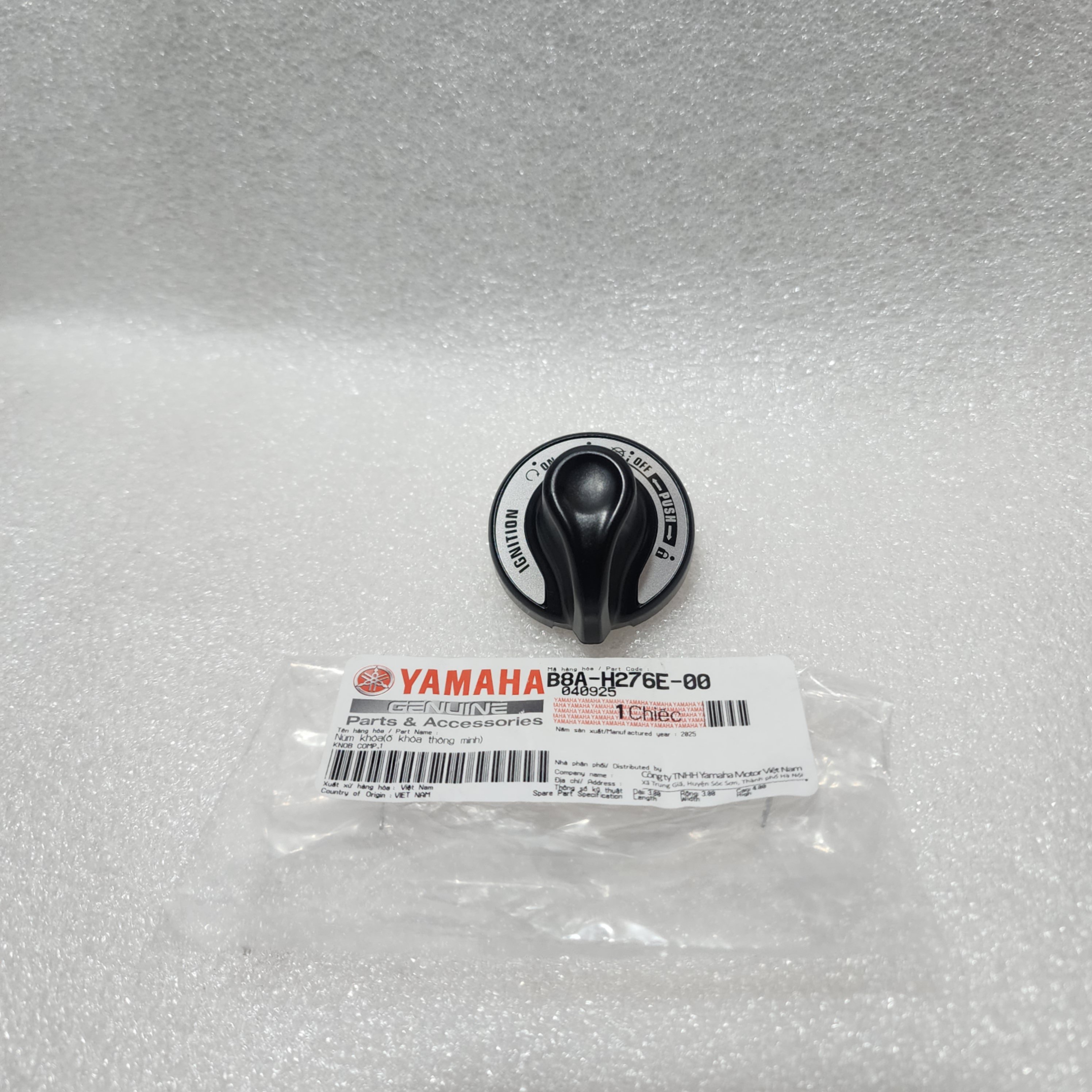 NÚM KHÓA SMART KEY NVX, GRANDE ĐEN BẠC