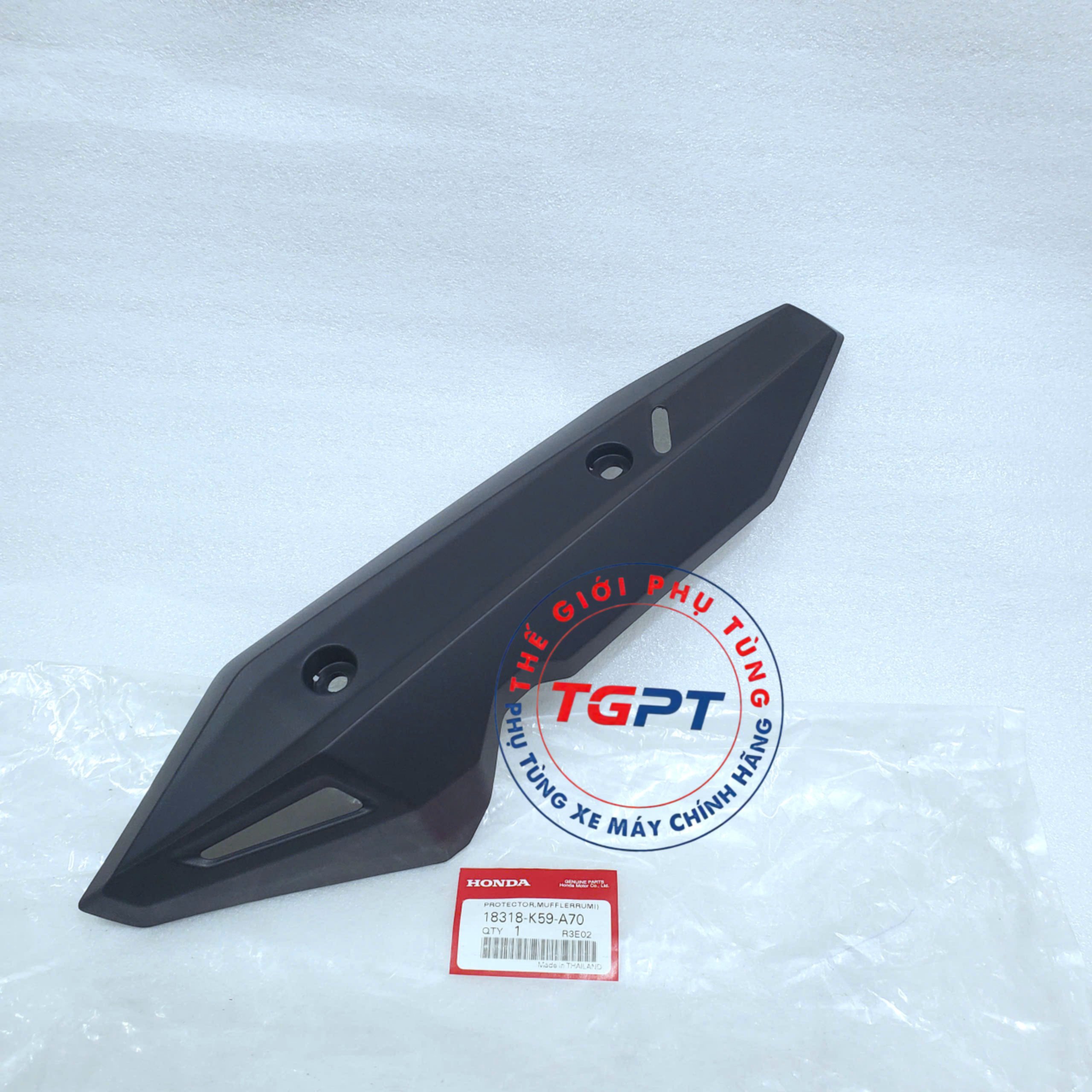 Tấm chắn nhiệt ống xả, che pô, ốp pô Click thái 2018-2022, Vario 2023 /18318-K59-A70