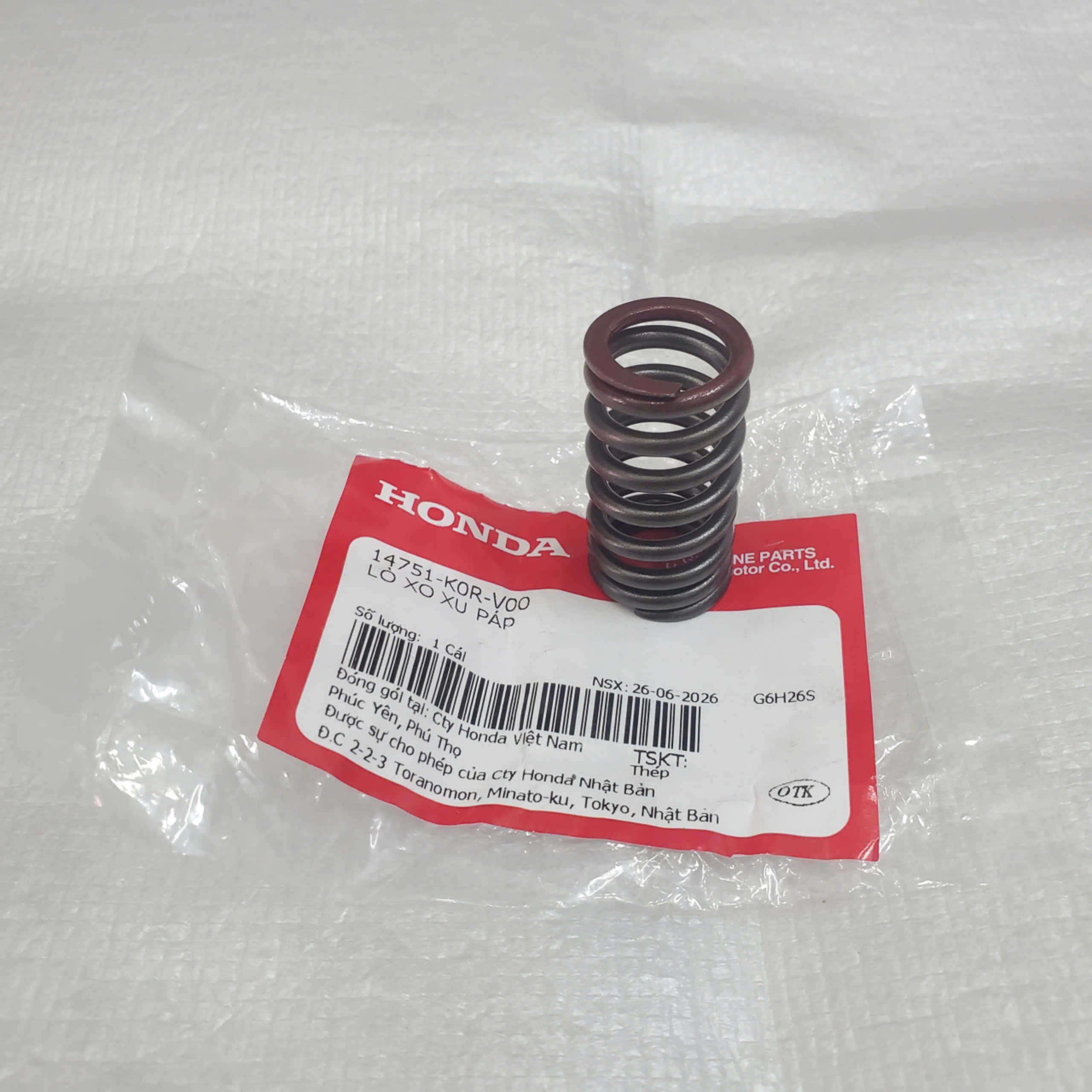 Lò xo đầu, lò xo xupap xe Vario 160, xe Click 160, xe SH 2020+, xe AB 22+, xe Lead 22+ (4Val) (1 xe 4 cái) / 14751-K0R-V00