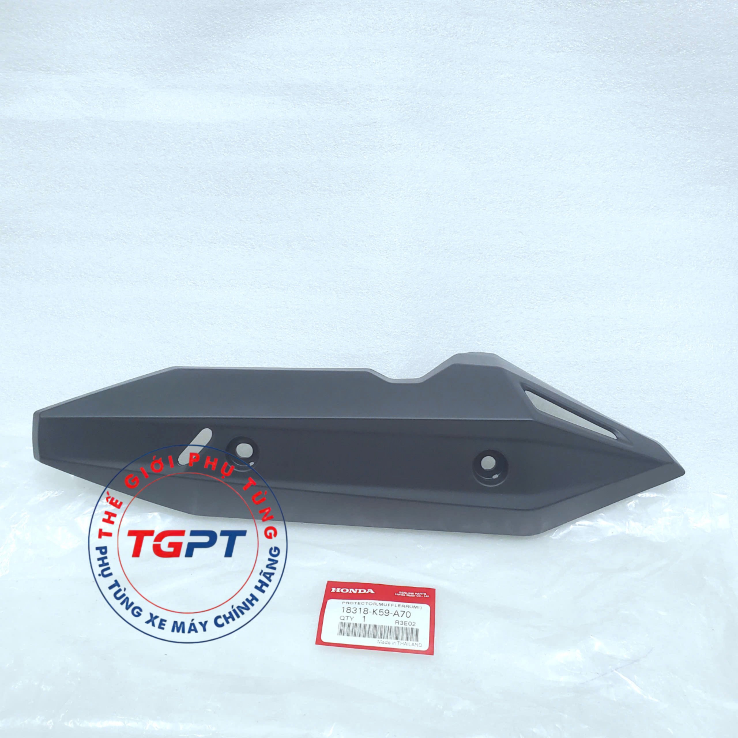 Tấm chắn nhiệt ống xả, che pô, ốp pô Click thái 2018-2022, Vario 2023 /18318-K59-A70