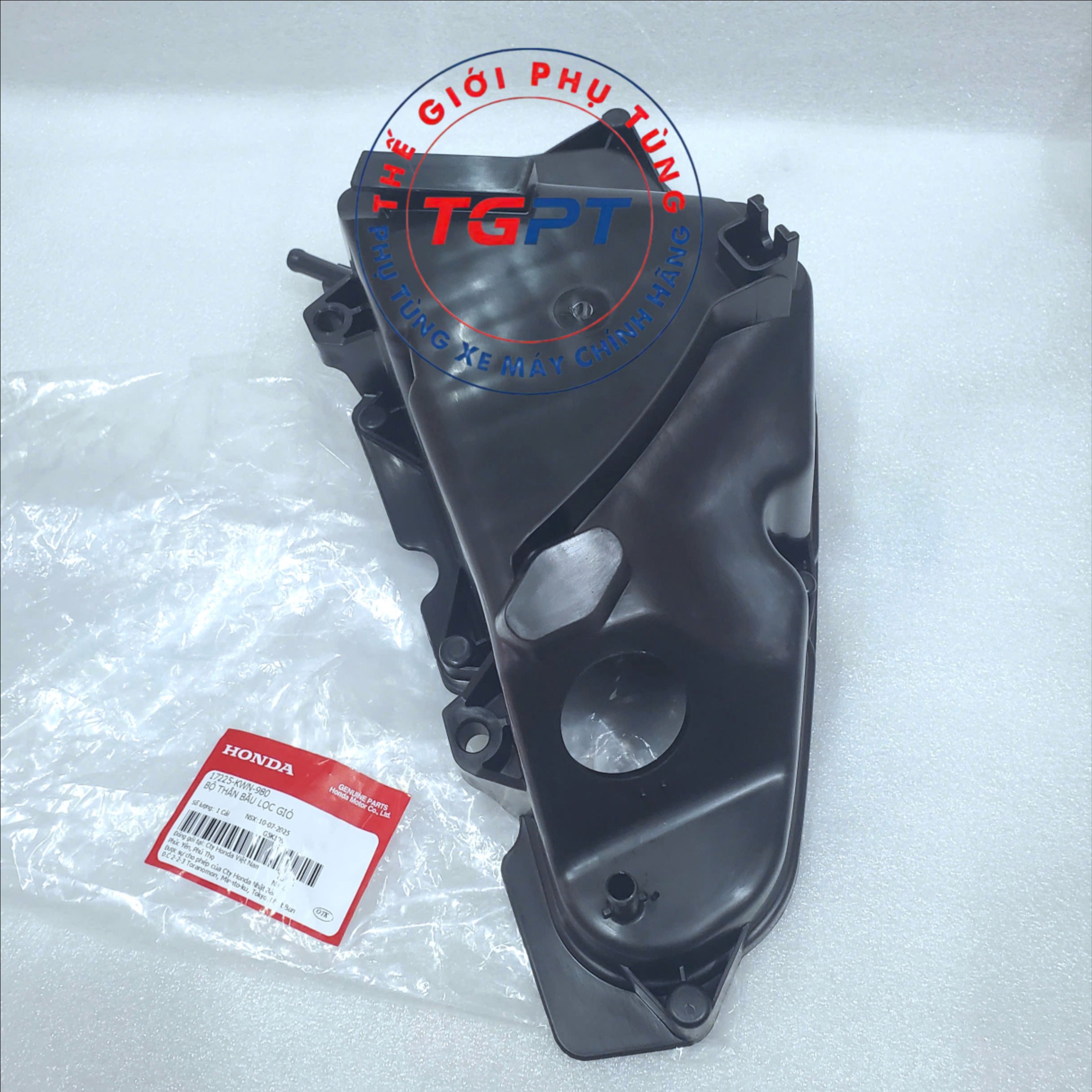 Bộ thân bầu lọc gió, đế hộp pô e Vario, Click thái 125-150 (2015-2023), PCX 150 /17225-KWN-980/ 17225KWN980