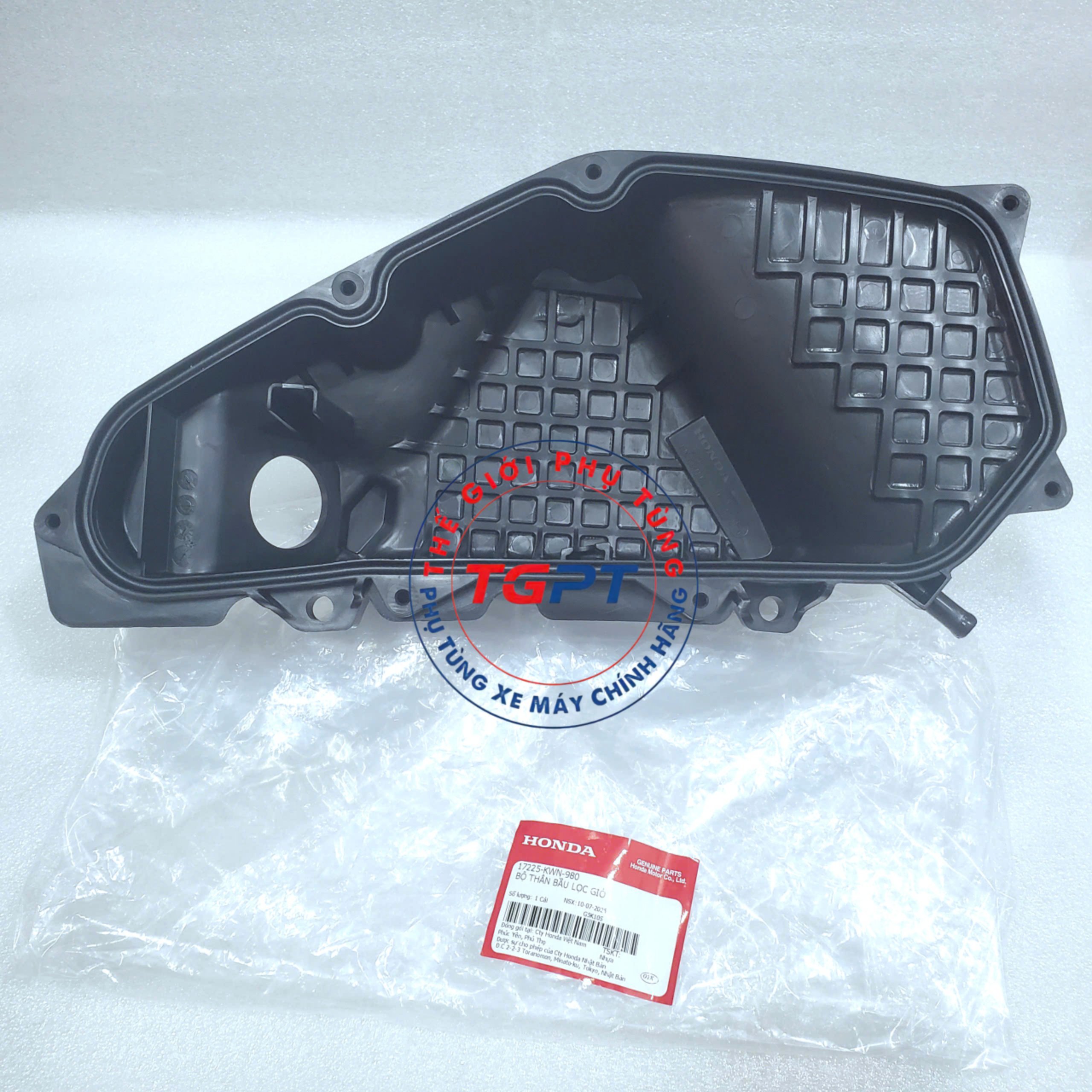 Bộ thân bầu lọc gió, đế hộp pô e Vario, Click thái 125-150 (2015-2023), PCX 150 /17225-KWN-980/ 17225KWN980