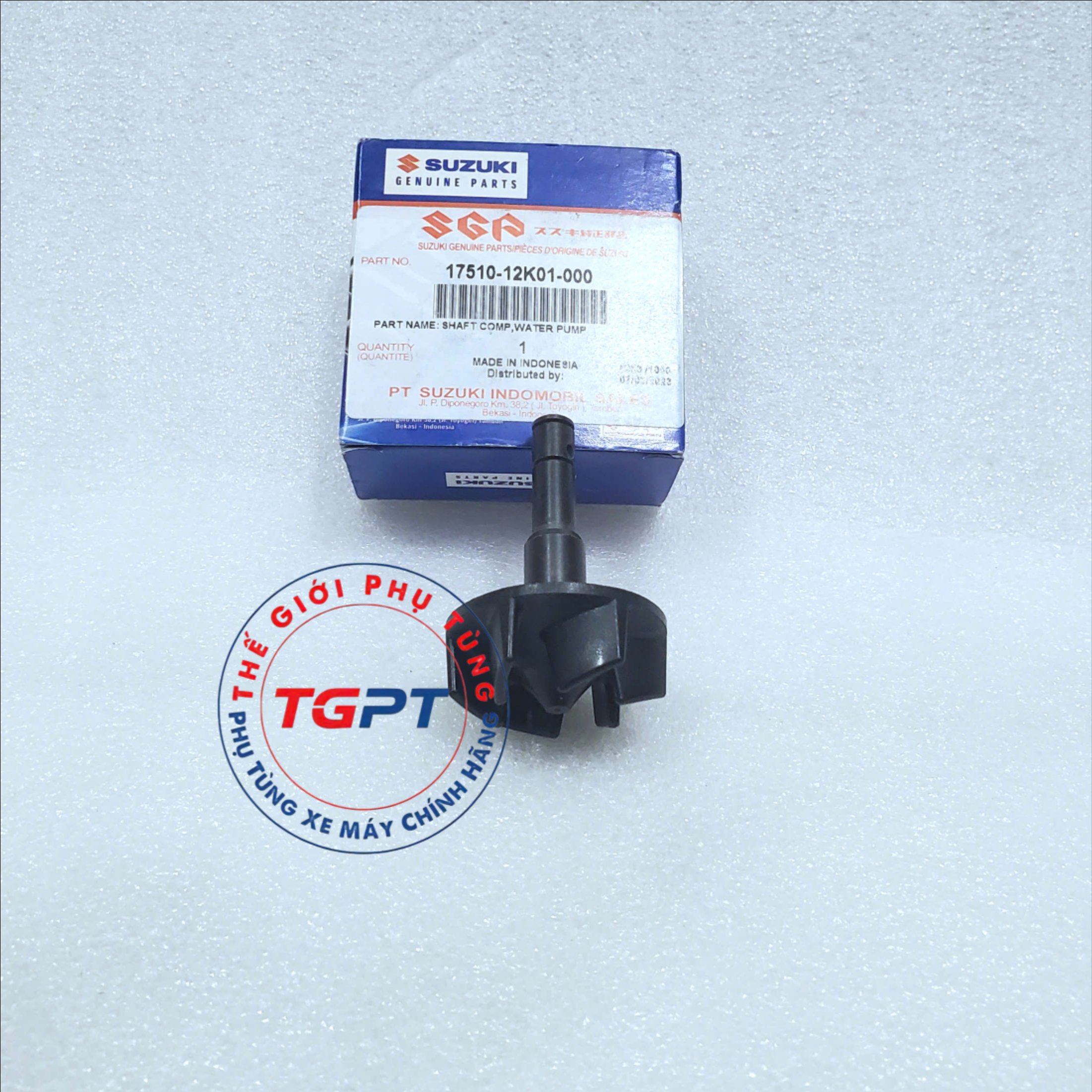 Trục bơm nước, Cốt quạt bơm nước Raider Fi, Satria FI, GSX 150 /17510-12K01-000