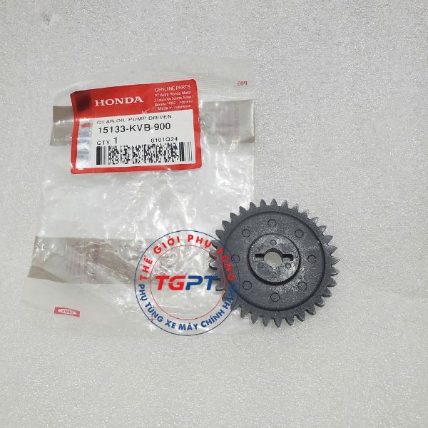 Bánh bơm dầu 33 răng, bánh bơm nhớt xe AB 110, xe Click 110 / 15133-KVB-900