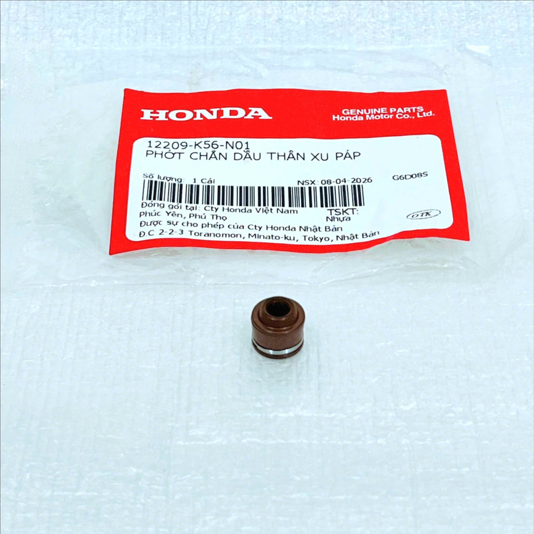 Phốt xupap Winner 150, Sonic 150, Air Blade 4Val - 12209K56N01