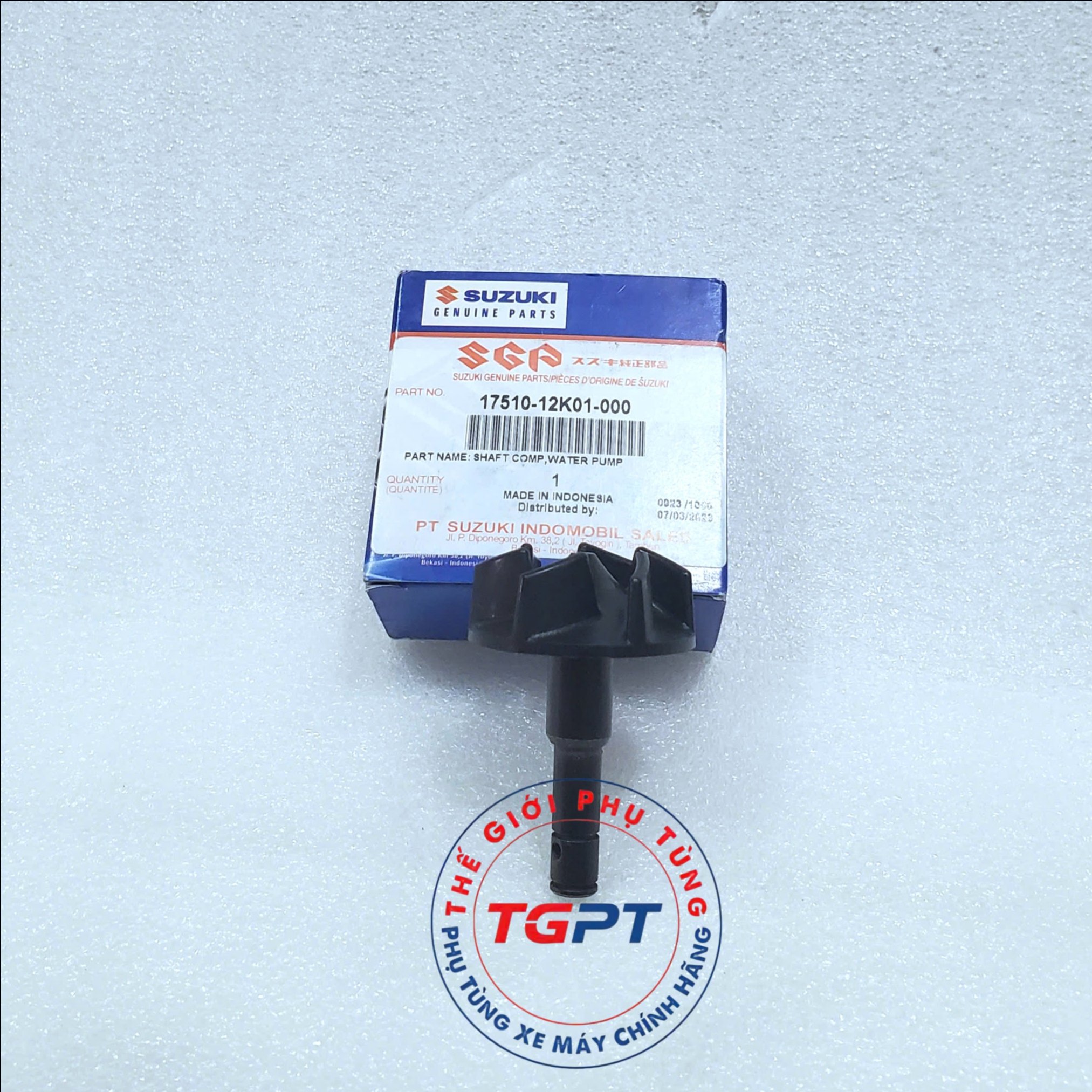 Trục bơm nước, Cốt quạt bơm nước Raider Fi, Satria FI, GSX 150 /17510-12K01-000