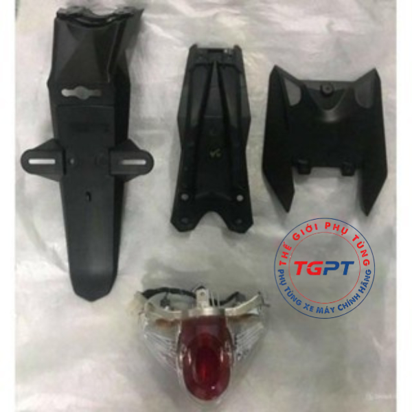 Bộ đuôi biển số Satria Fi + đèn hậu úp cho Raider Fi /63112-12K00-291 /63411-12K00-000 /63113-12K00-291  /35710-12K00-000