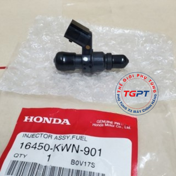 Bộ phun nhiên liệu, kim phun PCX 125 đời đầu /16450-KWN-901 ( sử dụng chung được cho AB 110 2009-2010, Lead 110, SCR )