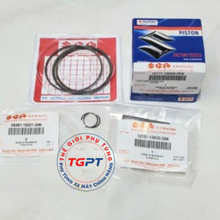 Bộ piston bạc Raider fi - Satria fi ắc phe /12111-12K00-0F0/ 12140-12K00-000/12100-12K00-KIT