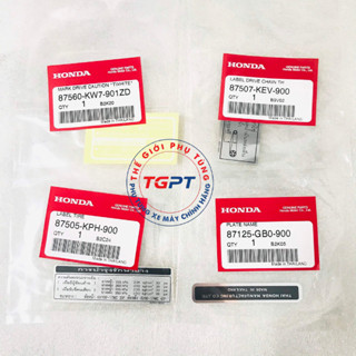 Bộ tem thông số Wave Thái 110 /87507-KEV-900/ 87560-KW7-901ZD/ 87505-KPH-900/ 87125-GB0-900