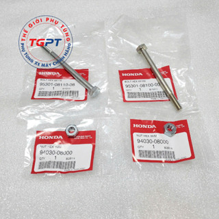 Cặp ốc treo máy xe Wave thái 110 có tán /95301-08110-08/ 95301-08100-00/ 94030-08000(2)