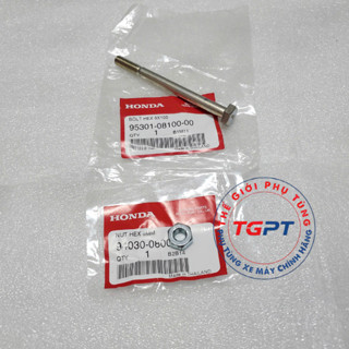 Cặp ốc treo máy xe Wave thái 110 có tán /95301-08110-08/ 95301-08100-00/ 94030-08000(2)