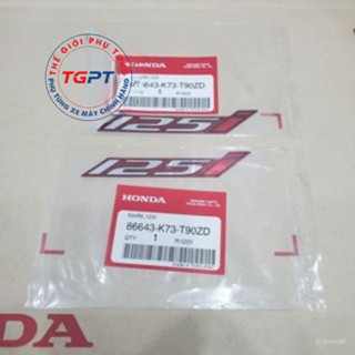 Cặp Tem Chữ 125i cho xe Wave 125i, Fu Led /86643-K73-T90ZD/86643-K73-T60ZD/86643-K73-T60ZC