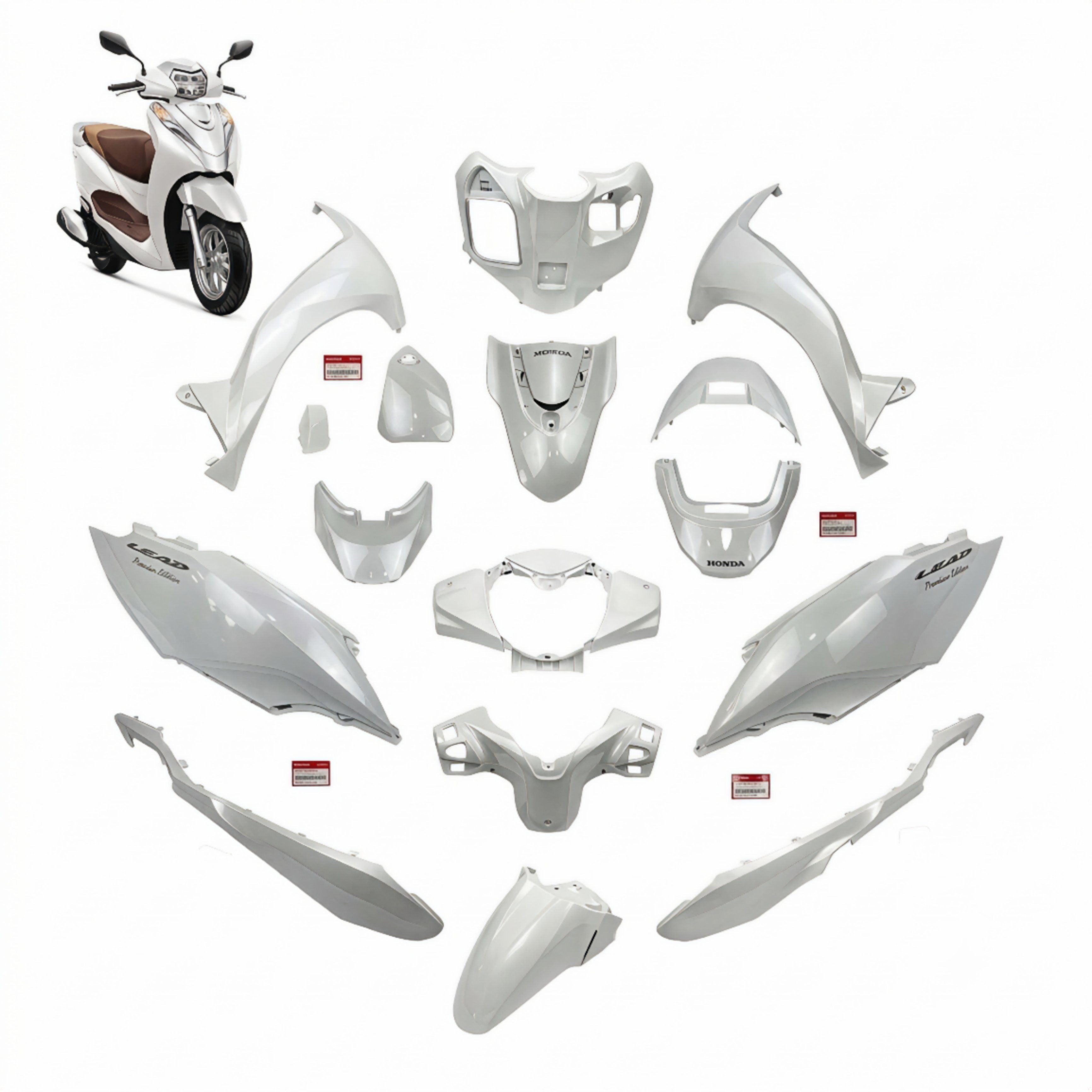 Dàn sơn Lead 125 4Val (2022-2024) (16 chi tiết)