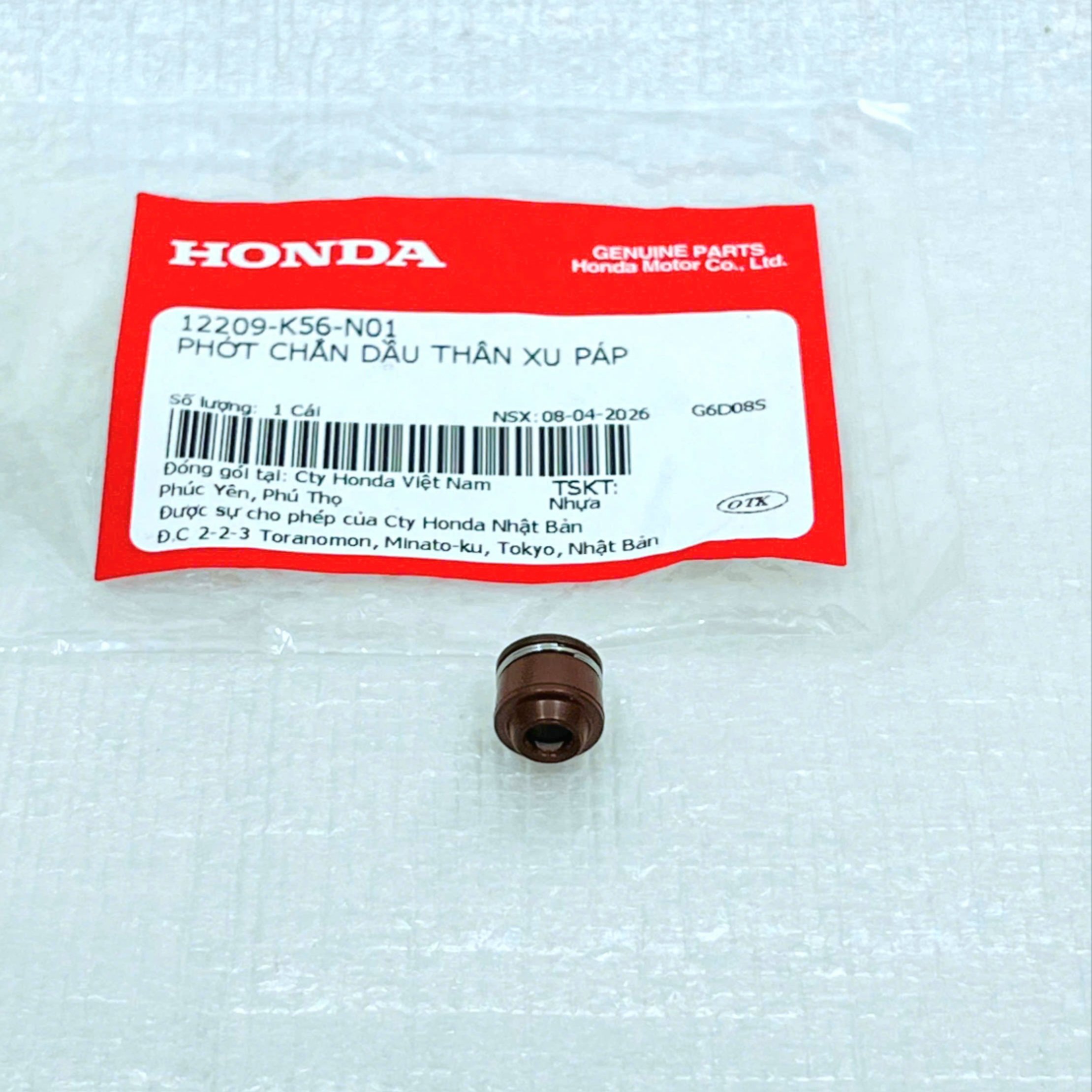 Phốt xupap Winner 150, Sonic 150, Air Blade 4Val - 12209K56N01